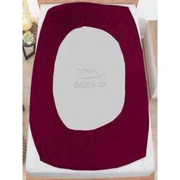 GADDA CO Maroon Cotton Water Resistant Mattress Protector image 2