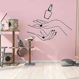Gadgets Wrap Wall Sticker Modern Nail Polish Style Pattern Vinyl Wall Decals for Nail Salon-picture-37