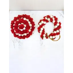 GADINFASHION Set Of 2 Flower Juda Gajra Mogra Bun & Bridal Gajra Hair Accessory Set-picture-18