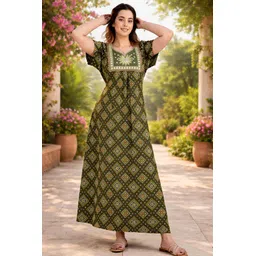 gafab Women Maxi Green Full Length Dress-picture-22