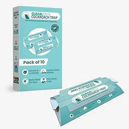 gaiagen Cockroach Trap – Cockroach Trap for Kitchen | Irresistible to Cockroaches | Pest Control Grade | Non-Toxic & Eco-Friendly Sticky Trap | Perfect for Home & Business | Pack of 10-picture-10