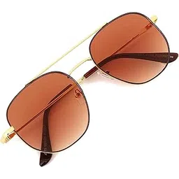 gainx Retro Round Aviator Sunglasses Premium Glass Lens Flat Metal Sun Glasses Men Women-picture-54