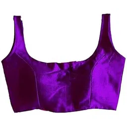 gaiyera Women's Neck Sleevless Readymade Blouse for Saree & Lahenga Choli Purple-picture-49