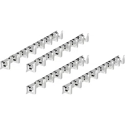 GAIYERA Pack 4 Stainless Steel L typs Wall Door Hook Pemium Classic 8 Pin Cloth Hanger Wall Door Hooks Rail for Hanging Clothes, Towel Hook Rail-picture-33