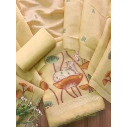 GAJARAI Animal Woven Design Unstitched Dress Material-picture-38