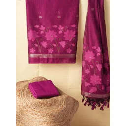 GAJARAI Floral Printed Unstitched Dress Material-picture-36