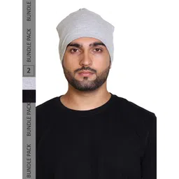 Gajraj Unisex Pack Of 2 Cotton Slouchy Beanie-picture-18