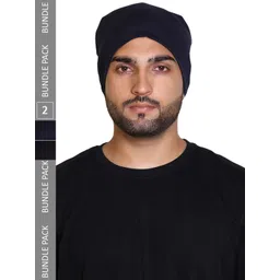 Gajraj Unisex Pack Of 2 Cotton Slouchy Beanies-picture-24