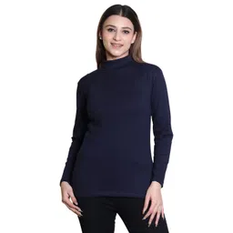 Gajraj Women High Neck Applique Slim Fit T-shirt-picture-34