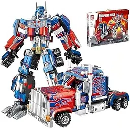 Galaxy Hi-Tech 2 in 1 Transforming Robot Architect Brick Toys 533+ Pieces Building Block - Super Hero Theme Blocks and Bricks - Robot, car Educational Engineering Construction Learning Toy for Kids-picture-16