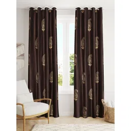 Galaxy Home Decor Brown Set of 2 Window Curtain-picture-14