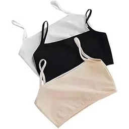 galblush Women’s & Girls' Cotton Beginner Bra | Non-Padded Full Coverage Bra Soft & Breathable Training Bra for Teens & Adults Pack of 3-picture-44