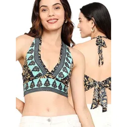 GALE GIRLS Floral Print Halter Neck Crop Top-picture-28