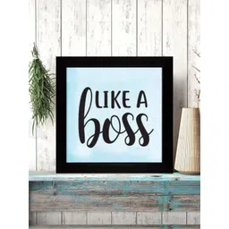 Gallery99 Blue & Black Like A Boss Quotes Texture Paper Wall Decor-picture-27