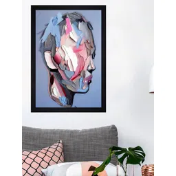 Gallery99 Blue & Pink Joseph Lee Textured Framed Wall Art-picture-17