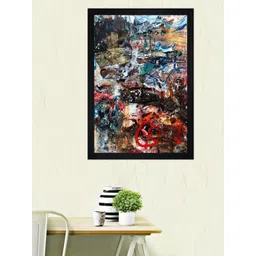 Gallery99 Multicoloured Abstract Oil Paint Print Texture Paper Framed Wall Art-picture-34