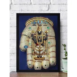 Gallery99 Multicoloured Tirupati Balaji Framed Paper Wall Art-picture-20