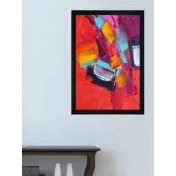 Gallery99 Red & Pink Texture Paper Framed Wall Art-picture-31