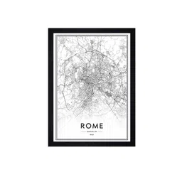 Gallery99 White & Black Painting Framed Wall Art image 3