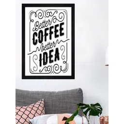 Gallery99 White & Black Typography Printed Framed Wall Art-picture-25