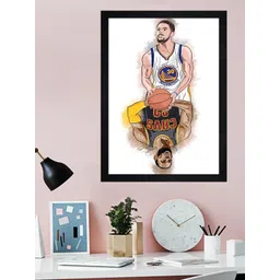 Gallery99 White & Brown Curry Poster Printed Framed Wall Art-picture-38
