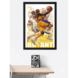 Gallery99 White & Brown Nba Anime Textured Framed Wall Art-picture-26
