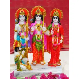 Gallery99 White & Red Ram Darbar Handpainted Idol Showpiece-picture-39