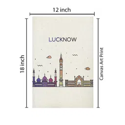 Gallery99 White Lucknow Canvas Unframed Painting image 5
