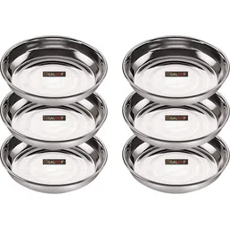 galoof Stainless Steel Quarter Plate Mirror Finish Snack & Dessert Plate Quarter Plate-picture-43