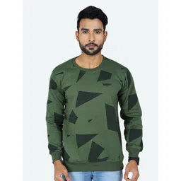 GAME BEGINS Geometric Printed Pullover Sweatshirt-picture-18