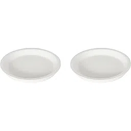 Gamla Tray 4 inch Bottom Tray for Plant pots Planter Bottom Plate Plastic Bottom Drip Tray (White, 4)-picture-19