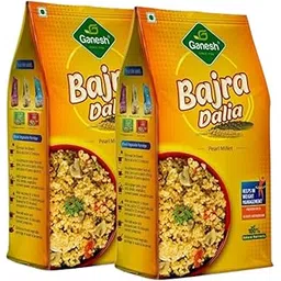Ganesh bajra dalia - 500 gm (pack of 2) nutritious and wholesome bajra dalia for healthy living ideal for breakfast snacks and cooking rich in fiber and essential nutrients-picture-30