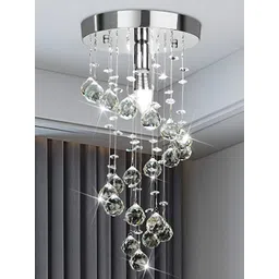 ganeshart Transparent Textured Glass Contemporary Spherical Ceiling Lamp-picture-18
