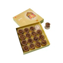GaneshaSpeaks Brown Guggal Wood powder Dhoop Dani Cup-picture-37