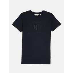 GANT Boys Blue Embroidered T-Shirt-picture-11