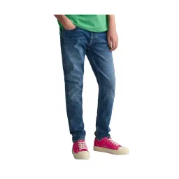 Gant Boys Blue Solid Jeans-picture-33
