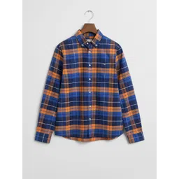 GANT Boys Classic Checked Button Down Collar Long Sleeves Cotton Shirt-picture-46