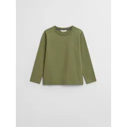 Gant Boys Green Cotton Solid T-Shirt-picture-20