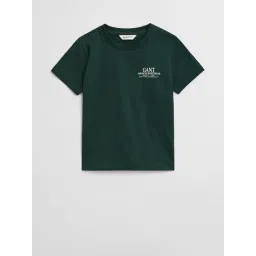 GANT Boys Green Pure Cotton Printed T-Shirt-picture-29