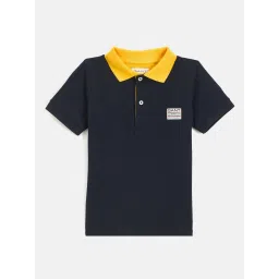 GANT Boys Navy Blue Polo T-Shirt image 1