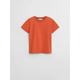 Gant Boys Orange Cotton Solid T-Shirt-picture-24