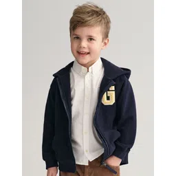 GANT Boys Solid Button-Down Collar Cotton Casual Shirt-picture-18