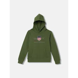 GANT Boys Typography Embroidered Hood Pullover Sweatshirt-picture-21