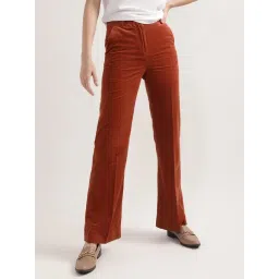 GANT Brown Cotton Mid Rise Trousers-picture-10