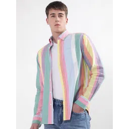 GANT Classic Multi Stripes Striped Button Down Collar Oxford Cotton Casual Shirt-picture-37