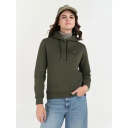 GANT Dark Olive Regular Fit Hoodie-picture-13
