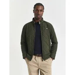 Gant Fashion Dark Moss Green Regular Fit Solid Jacket-picture-18