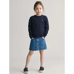 GANT Girls Solid Cable Knit Pullover-picture-20