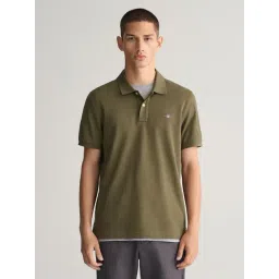 Gant Green Cotton Regular Fit Polo T-Shirt-picture-22