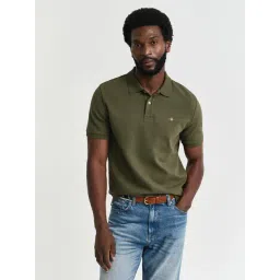 Gant Green Cotton Regular Fit Polo T-Shirt-picture-29